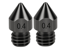 Conjunto De 2 Bicos De Aço Endurecido Mk8 Para Impressora 3d, 1, 75/ 0,4 Mm, Compatíveis Com Ender 3/v2/pro
