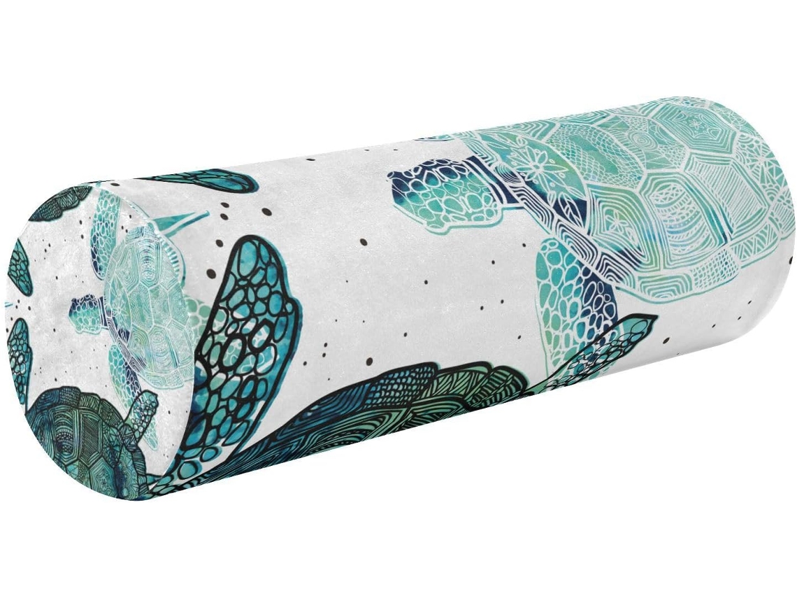 Almofada Cilíndrica para Ioga e Meditação Capa Ideal Viagens, Casa Escritório