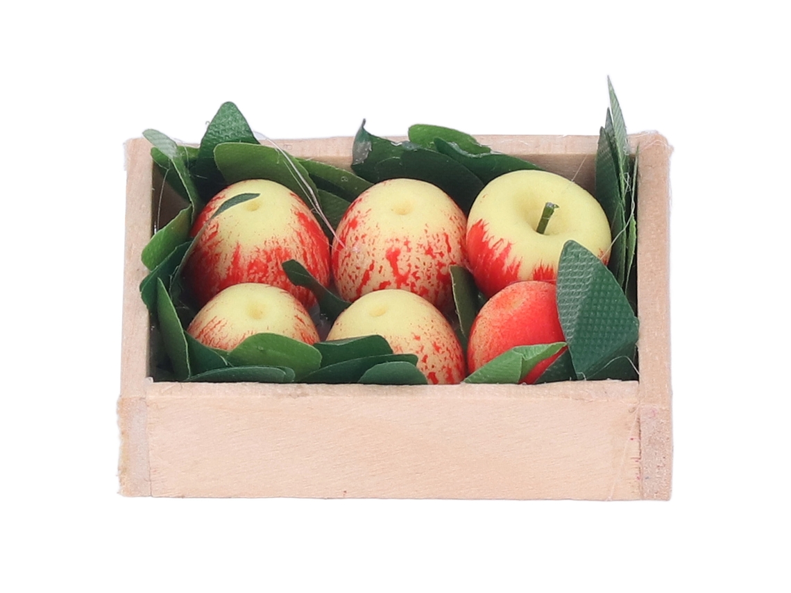 Primerox miniatura de Maçãs para Casa de Bonecas 1:12 Cute Modelo Fruta Decoração Acessório Brinquedo