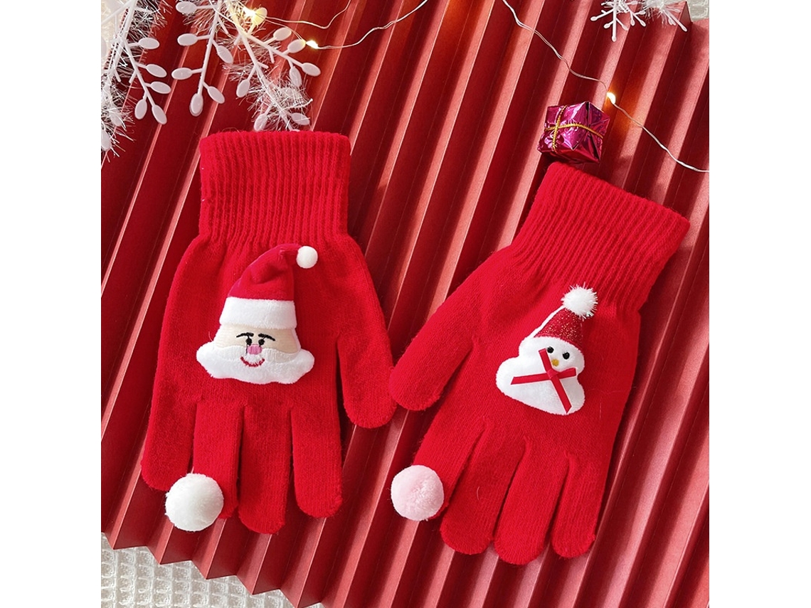 Luvas De Natal Do Boneco De Neve Tressino