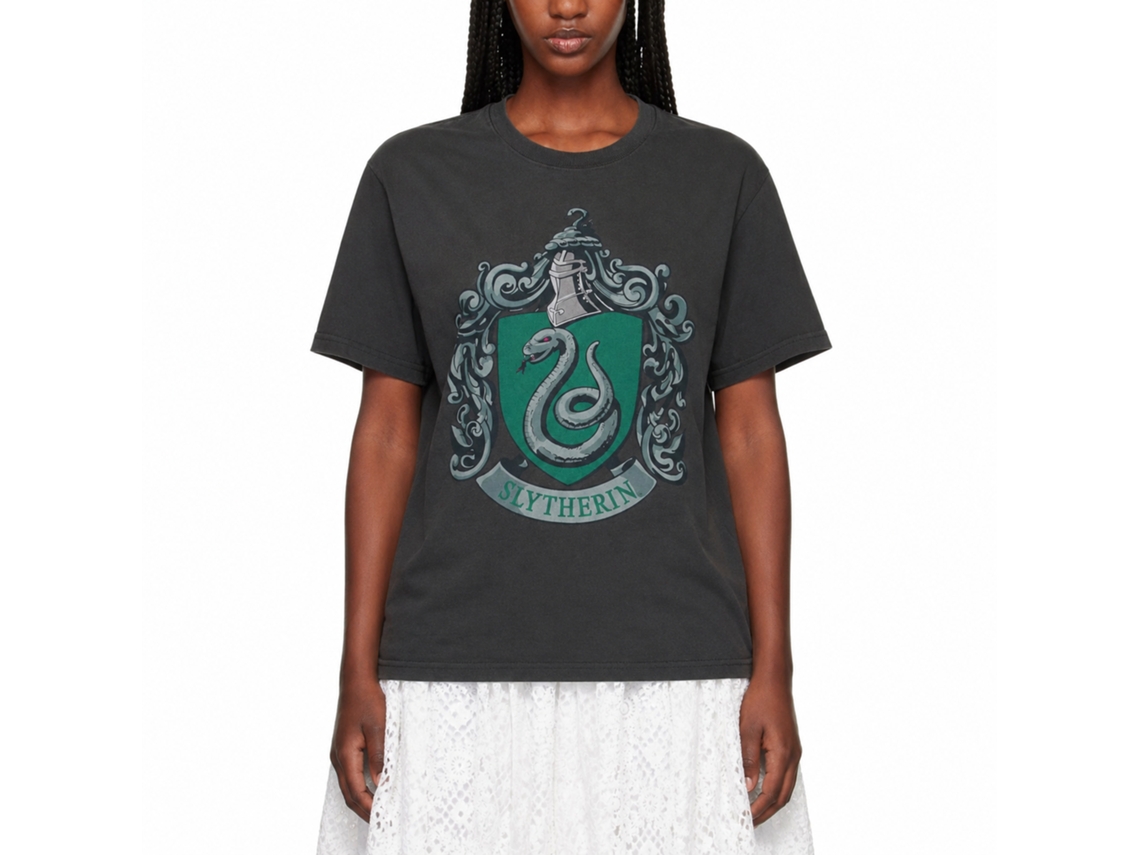 Rockinstone Harry Potter Slytherin Black T-shirt Size:xxl