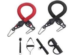 Conjunto Multifuncional De Quatro Faixas Elásticas Para Exercícios Com Os Pés, Incluindo Pedal, Ideal