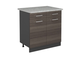 Móveis de cozinha R-Line, 80cm PT Mármore, Cinza nobre, Antracite VICCO