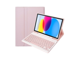 Lurelia Capa Com Teclado Bluetooth Para Ipad 9.7 2018 2017 Com Teclado Comum, Rosa