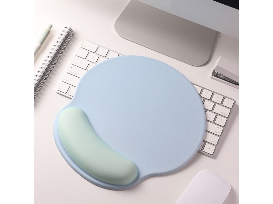 Apoio Para Pulso Mouse Pad Teclado A Blåcyan A Blåcyan Slowmoose