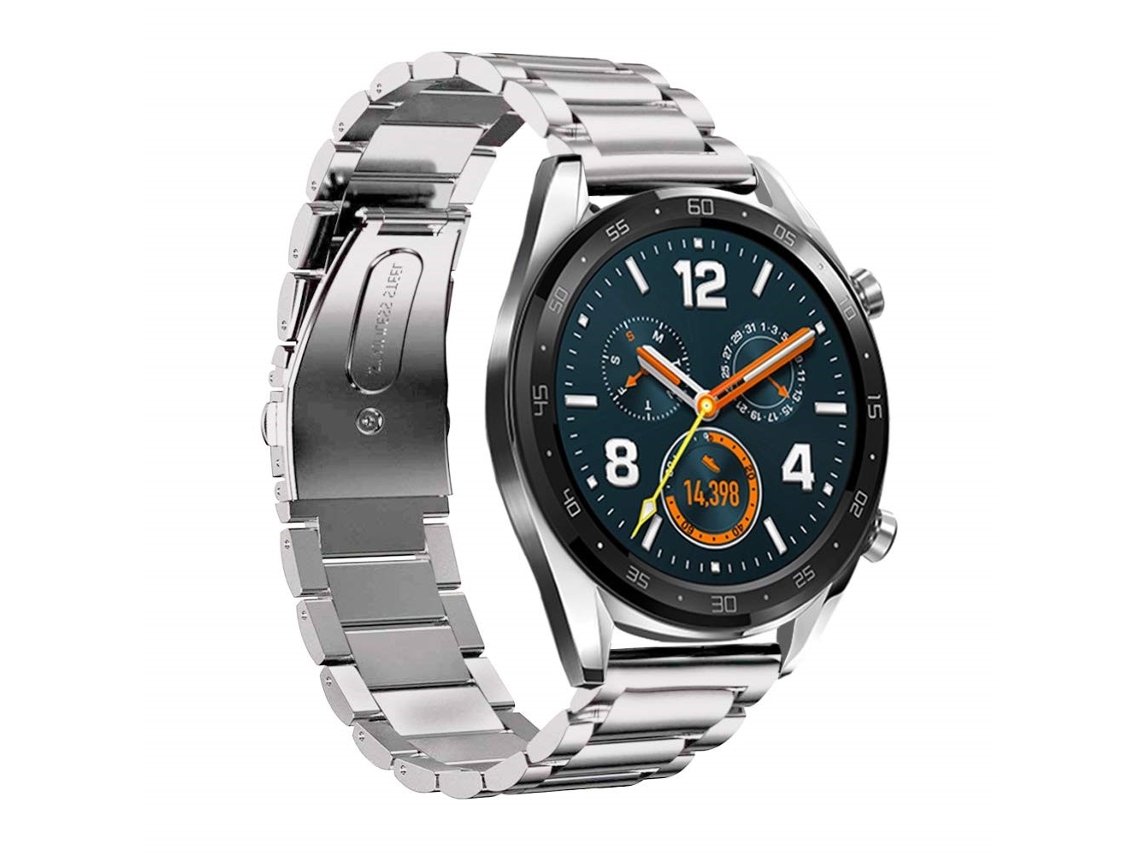 Pulseira Metálica Prateada Para Huawei Watch Gt/gt 2 46mm/gt 2 Pro