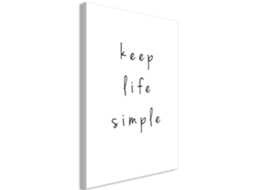 Quadro ARTGEIST Keep Life Simple (1 Part) Vertical (80x120)