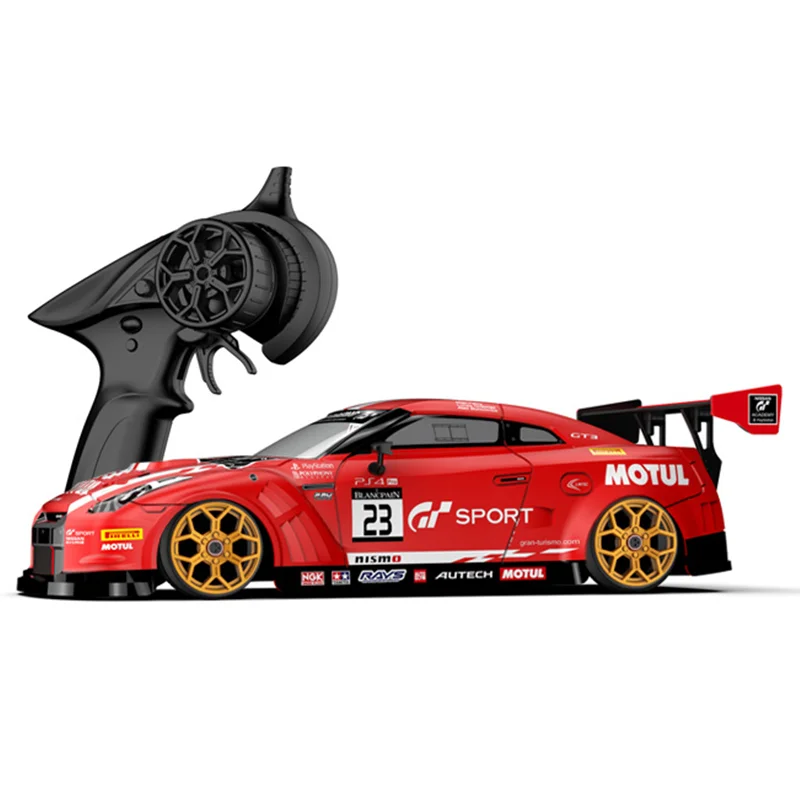 (vermelho) Carrinho De Brinquedo 4x4 Com Controle Remoto 2.4g, Modelo Profissional Para Drift Com Giroscópio Integrado