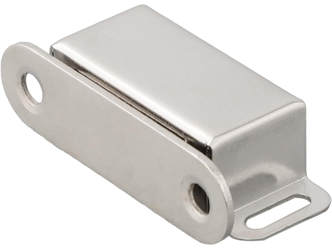 Fecho Magnético De Aço Inoxidável Para Portas Armários Alta Resistência, Suporta Até 40kg, Adequado Para Portas De