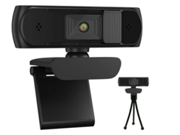 Webcam Yizhood S2 500 Full Hd 1080p 5 Megapixels Foco Automático Adequado Para Pc Laptop Desktop Mac Videochamada Conferência Preto
