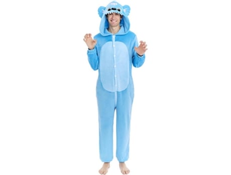 Fato de pijama de coala galáctico para adulto