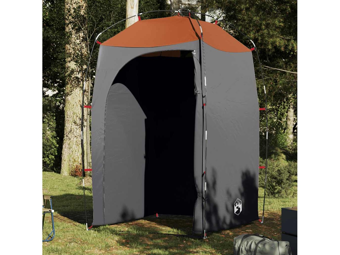 Vidaxl Tenda Para Duche Impermeável Cinzento