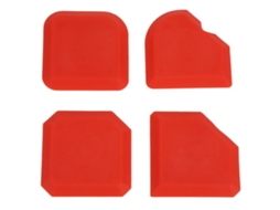 Kit De Ferramentas Para Selante De Silicone: 4 Peças, Remove, Aplanador, Raspador E Limpador Para Calafateamento