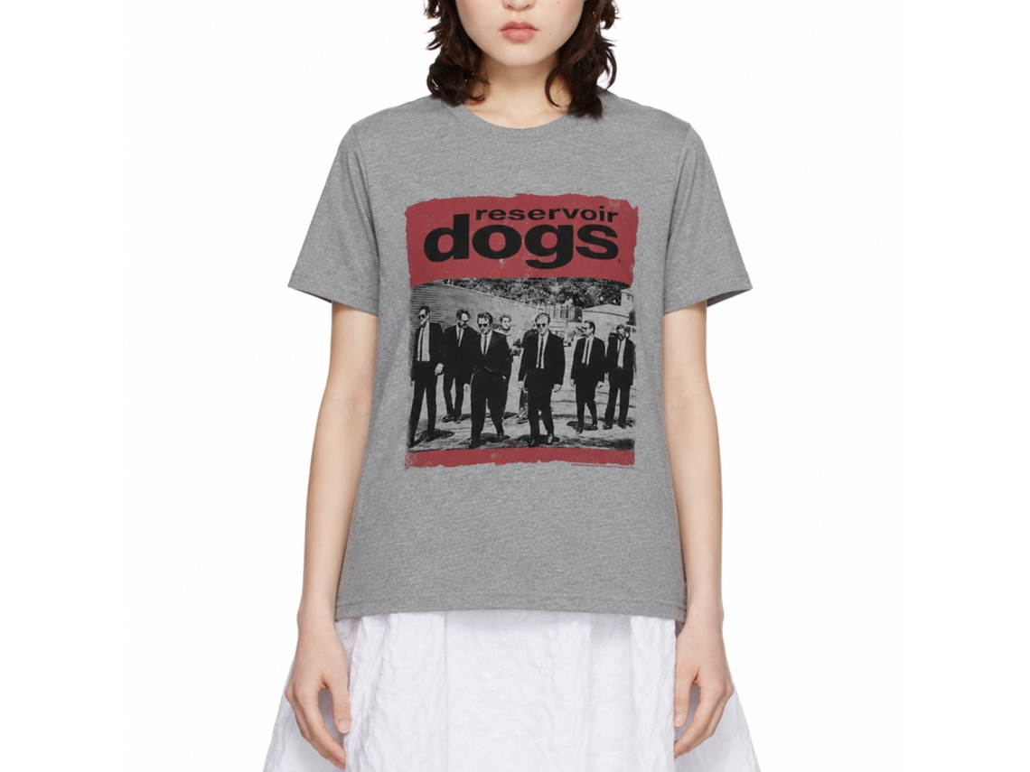 Rockinstone Reservoir Dogs Movie Distressed Box Solid Graphite Adult T-shirt Size:xl