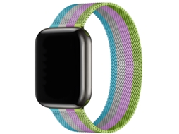 Bracelete Para Apple Watch 38/40/41/42mm Roxo-branco-azul Cuich