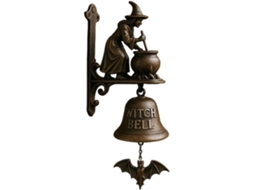 Campanha interativa de bruxas ou Halloween, decoração externa em metal, com efeito sonoro e luminoso, para crianças.