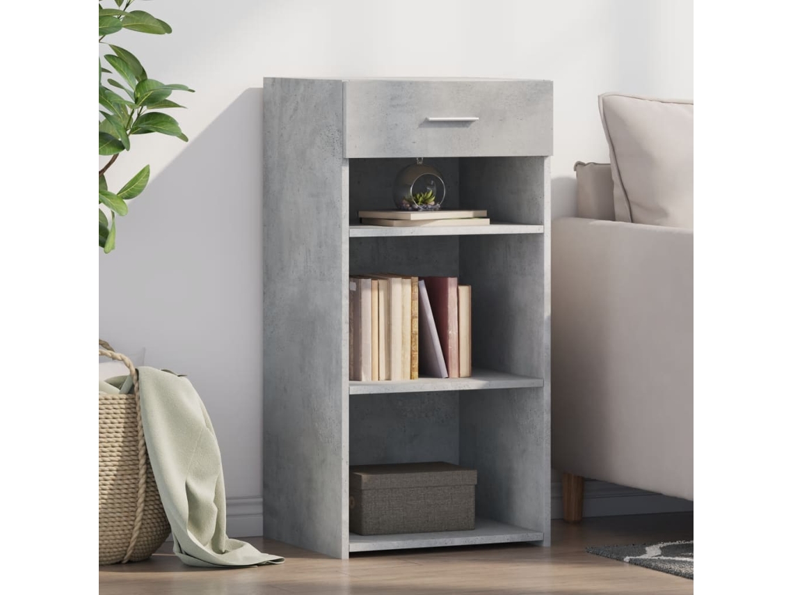 Aparador 45x42,5x93 cm Derivados de Madera Cemento Gris