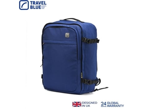 Mochila Venture Azul Marinho De Viagem Com Múltiplos Compartimentos, Bolso Para Notebook 31lt Travel Blue