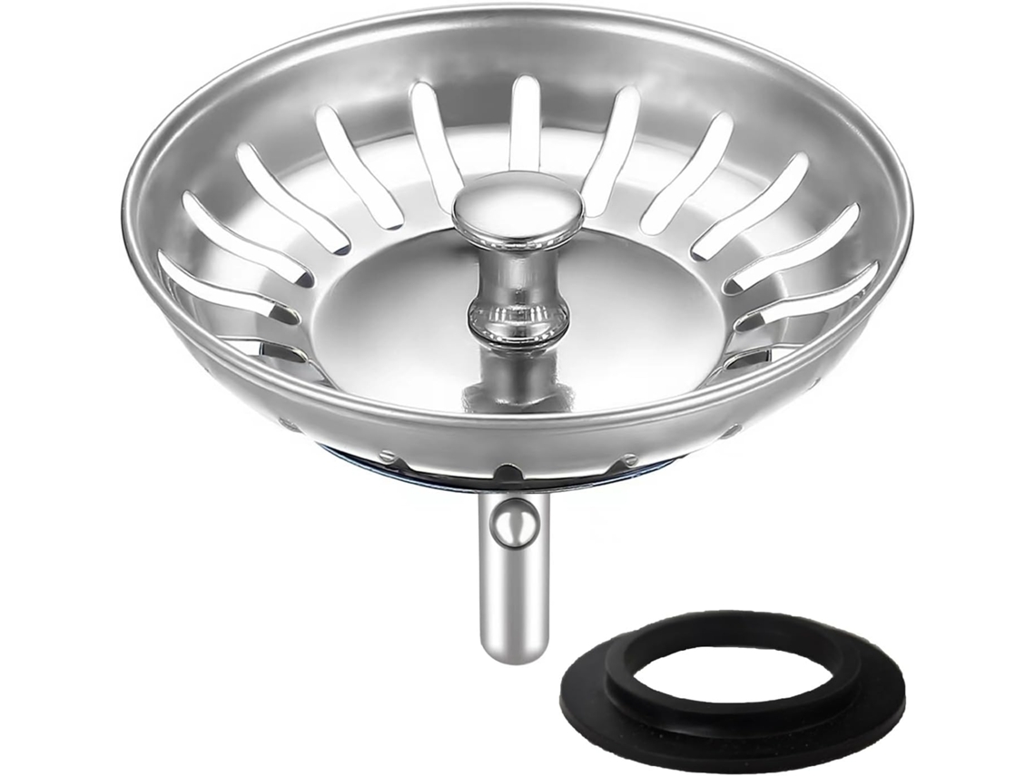 Ralo Universal De Aço Inoxidável 80 Mm Para Pia, Que Evita Entupimentos E É Adequado Para Pias Blanco Franke
