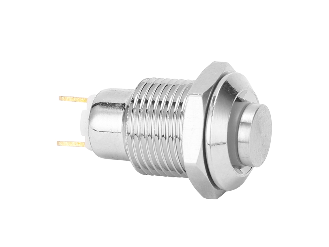 Laxiscreed Interruptor À Prova D'água Em Aço Inox De 10mm, Acionamento Por Pressão Instantânea