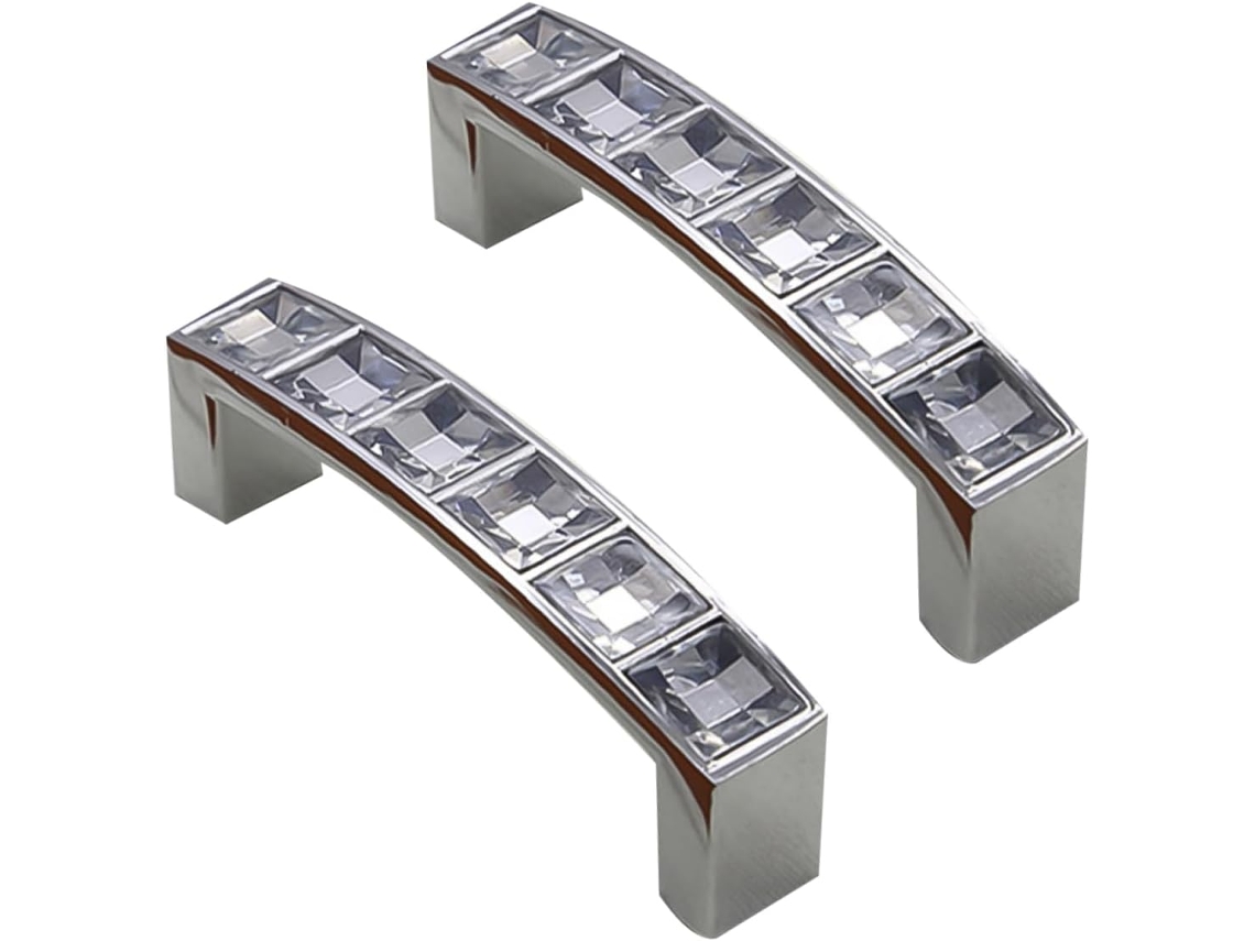 Puxador Em Forma De U Liga Zinco Prateado Doitool, 2 Peças Com Parafusos De, 2cm Para Gaveta Ou Porta