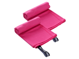 Conjunto de Toalha NEVEANCE Viagem Secagem Rápida Super Microfibra Rosa - 2pcs (Tamanho Único)