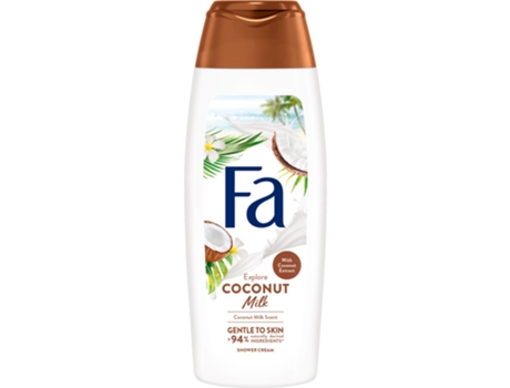 Gel De Banho Fa Coconut Milk Com Fragrância De Leite De Coco, 250ml