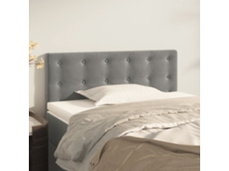 Vidaxl Cabeceira De Cama Veludo 90x5x78/88 Cm Cinzento-claro