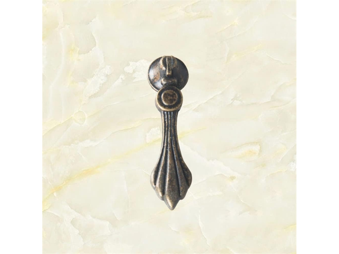 Puxadores De Armário De Cozinha Retrô Youth Em Bronze, 76 Mm X 20 Mm, Para 2 Portas.