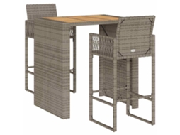 Garden Bar Set, Garden Bar Sets Vidaxl Cinzeto Rattan / Vime (105 Cm)