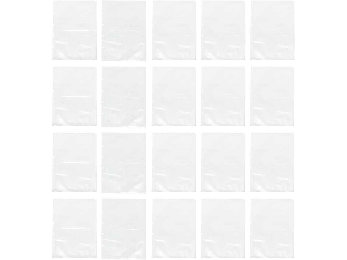 40 Unidades De Capas Plásticas Transparentes Pastas Arquivo