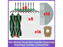 Para Combo Essential / 2 Essential, Vac 2 Essential, Rolo Principal, Escova Lateral, Saco De Pó, Filtro, Mop Slowmoose
