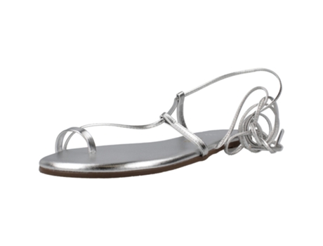 Sapatos De Mulher Tkees Tkejo Tecido Prateado (37)