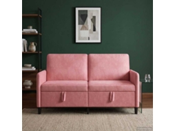 Vidaxl Sofa Com Armazenamento Rosa 152 X 78 X 87 Cm Poliéster