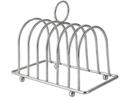 Suporte Para Pão E Torradas, Em Aço Inoxidável, 6 Compartimentos, Alça Para Transporte, Para Servir, Resfriar E Organizar Na Cozinha