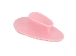 Pincel De Limpeza Facial De Silicone Rosa Multifuncional Para Limpeza Profunda, Exfoliação E Massagem