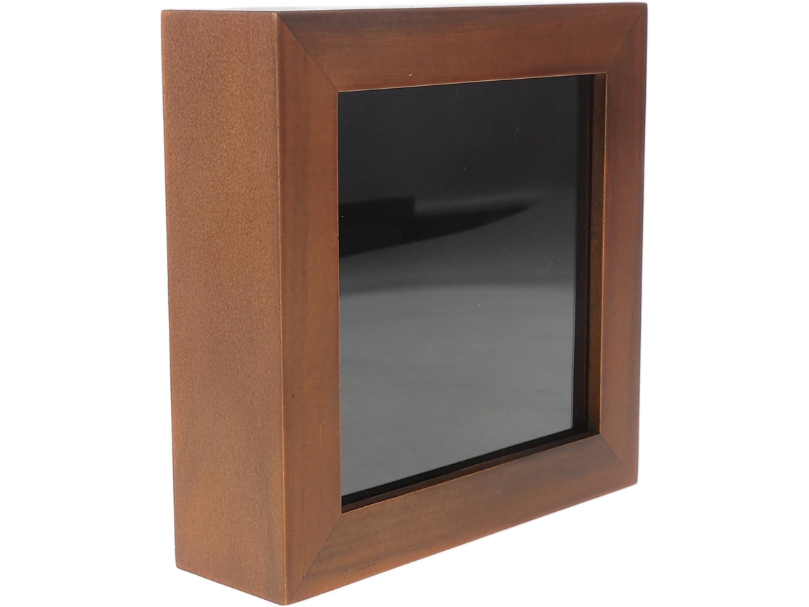 Vitrine De Madeira Para Joias Com Tampa Transparente
