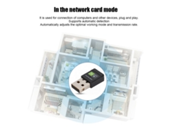 Lurelia Placa Wi-fi Rtl8811 600 Mbps 433 Mbps Dual Band 2,4/5 Ghz