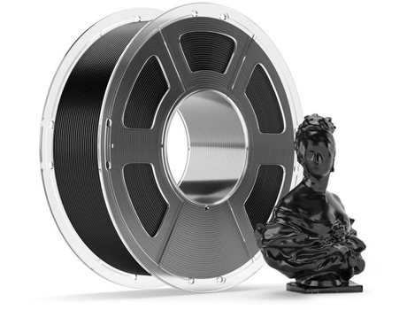 Filamento Petg 1kg Mecpow Preto Sólido Alta Velocidade 30 600mm/s 230 250°c Para Impressora 3d