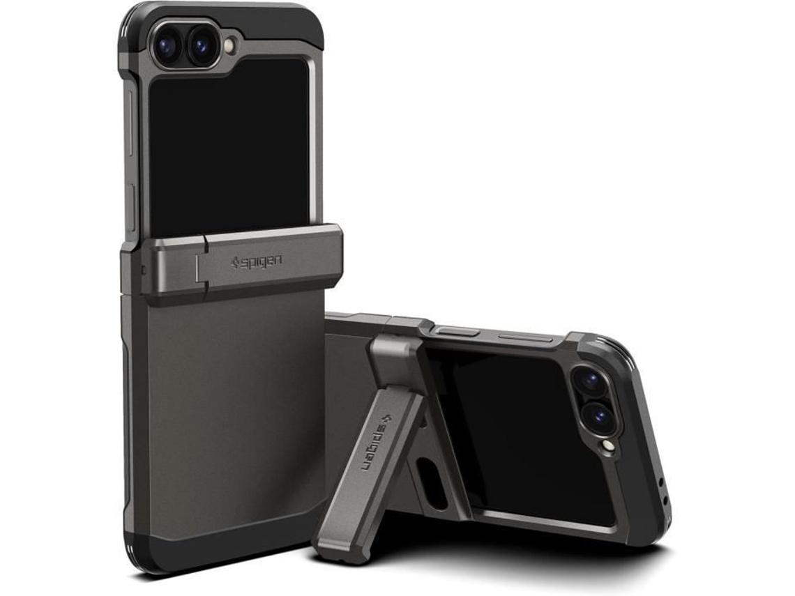 Capa - Spigen - Tough Armor Pro - Compatível Com Samsung Galaxy Z Flip 6 - Gunmetal - Antichoc