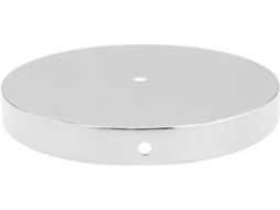 Luminária De Mesa Moderna Em Ferro Prateado