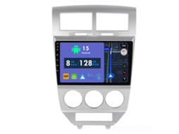 Auto Rádio Carro Bluetooth Autoradio 8GB RAM 128G ROM CarPlay Navegação GPS Ecrã Táctil RoverOne para Dodge Caliber 2007-2010  