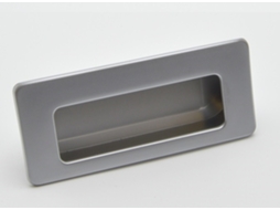 Puxador HARDWAREXCHANGE Retangular em Zamac, 83x36mm Cromado fosco (conjunto de 5)