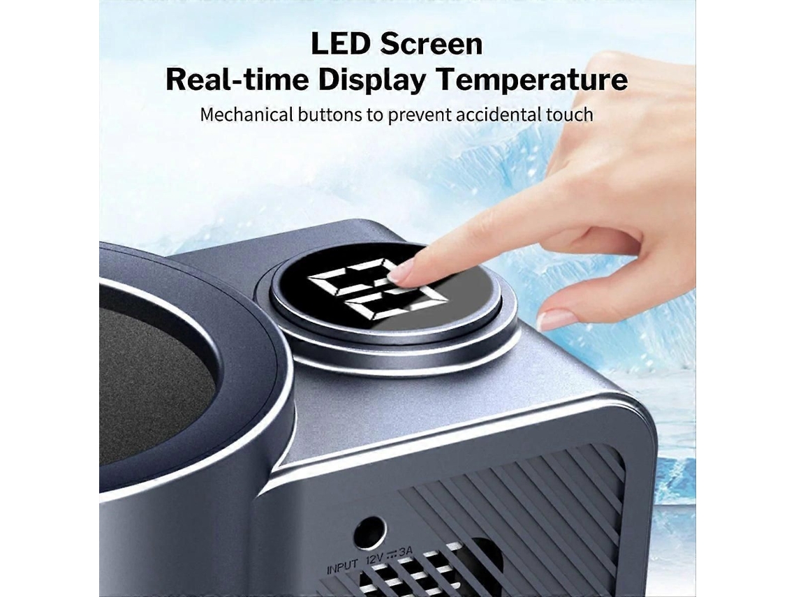 Porta copos Inteligente para Carro com Sistema de Resfriamento Automático. TAISHENGDA