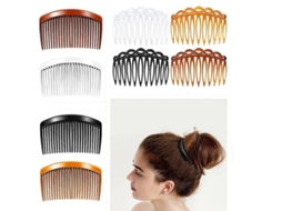 2026 peine de Borracha para Trançar Cabelo Lateral Peine de Borracha com Dentes Acessórios de Cabelo para Mulheres e Meninas 4 Cores