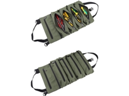 Bolsa organizadora de ferramentas de reparo Emoshayoga com várias bolsas, leve e portátil para profissionais, ideal para o dia a dia.