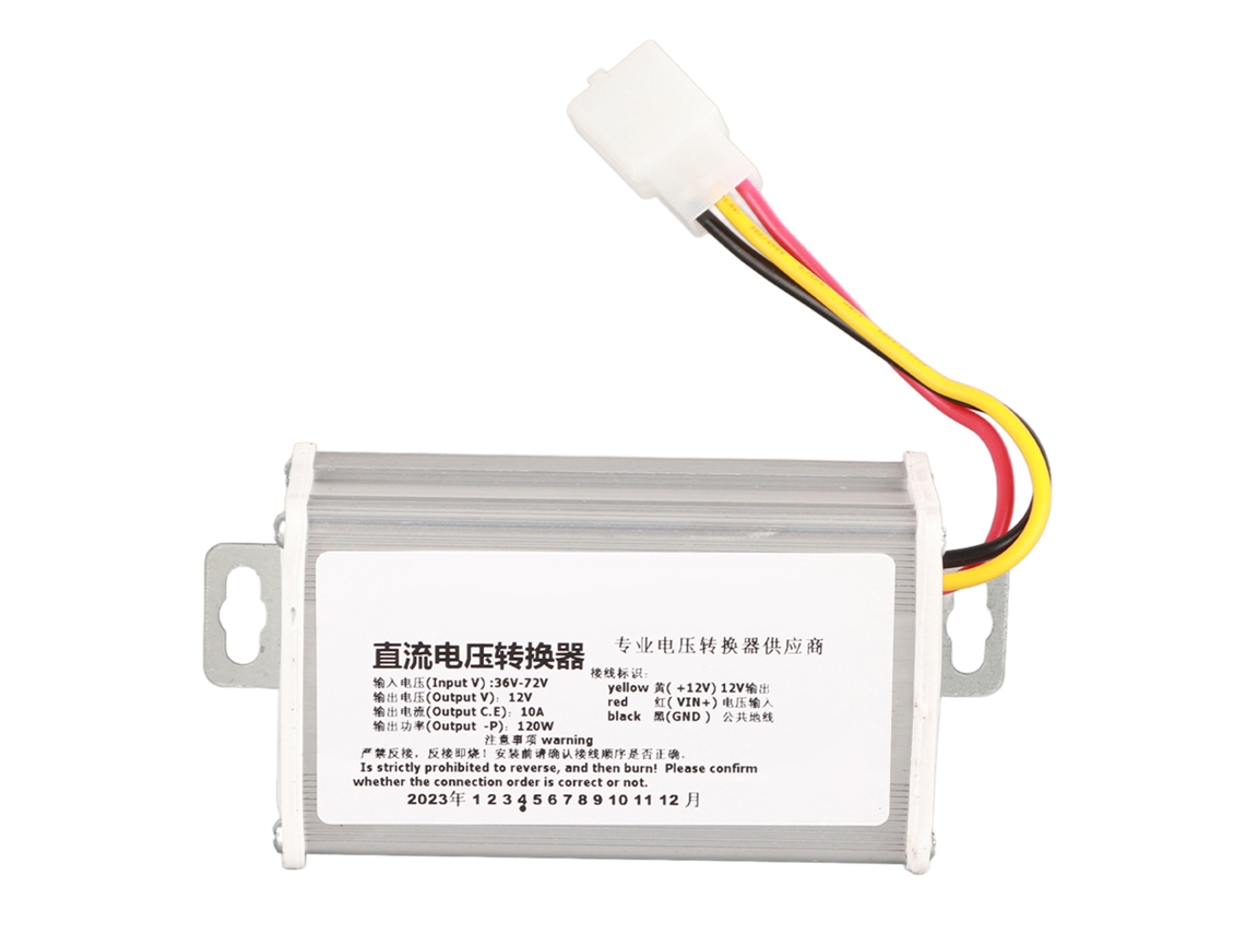 Conversor Transformador 36v 72v para 12v 10a 120w para Patinete Elétrico Bicicleta Veículo Elétrico
