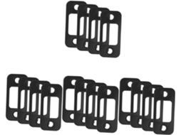Conjunto De 16 Placas De Reforço Para Fechadura De Porta Em Aço Inoxidável