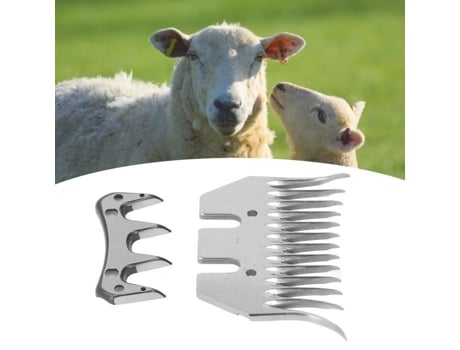 PAL - Tesoura de ovelha Lâmina Tesoura de ovelha Lâmina curvada 13 dentes Lã Clipper Pente Cortador Kit de acessórios VBESTLIFE