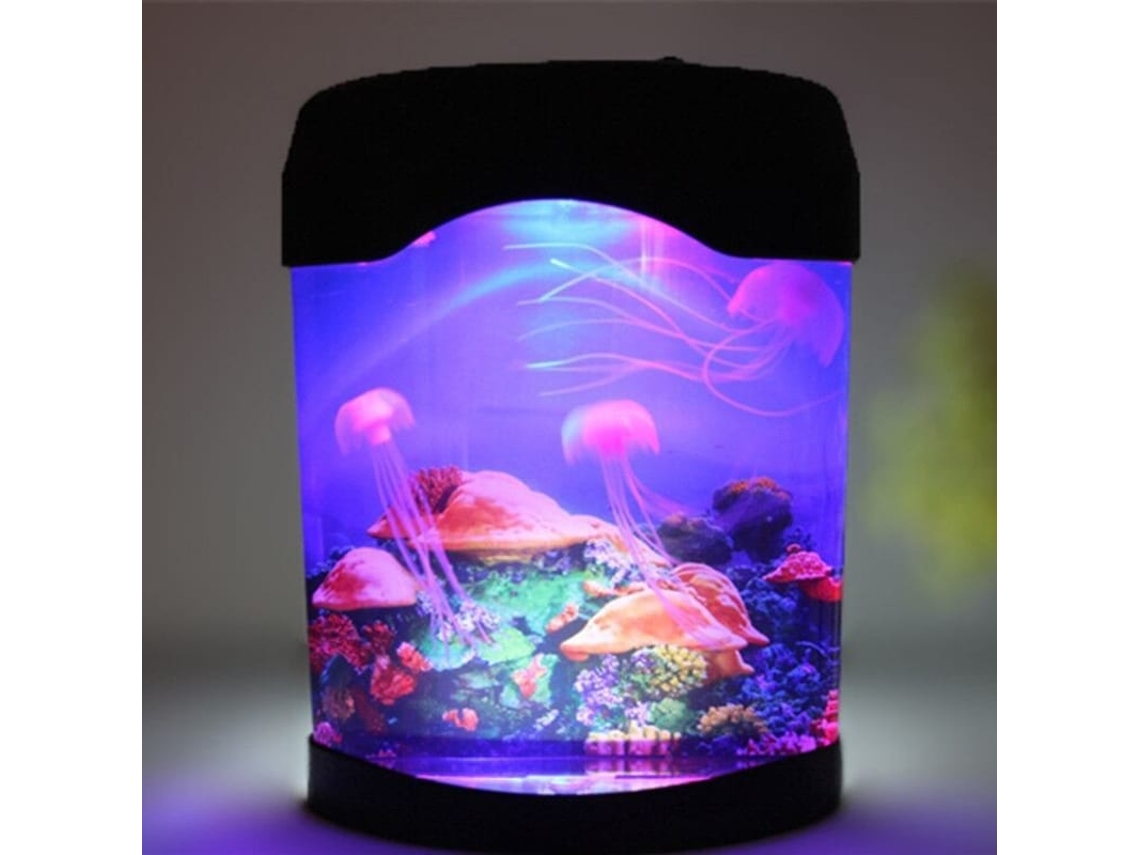 Lampada De Aquario Usb Mini Led Com Mudanca De Cor E Timer Para Criancas Sem Agua Bateria Ou Usb